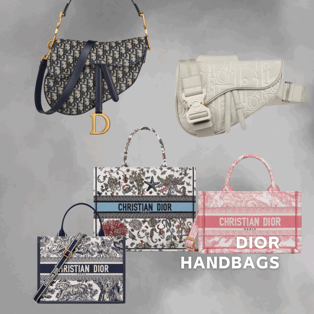 Dior Sattle Bag & Dior Book Tote Bag