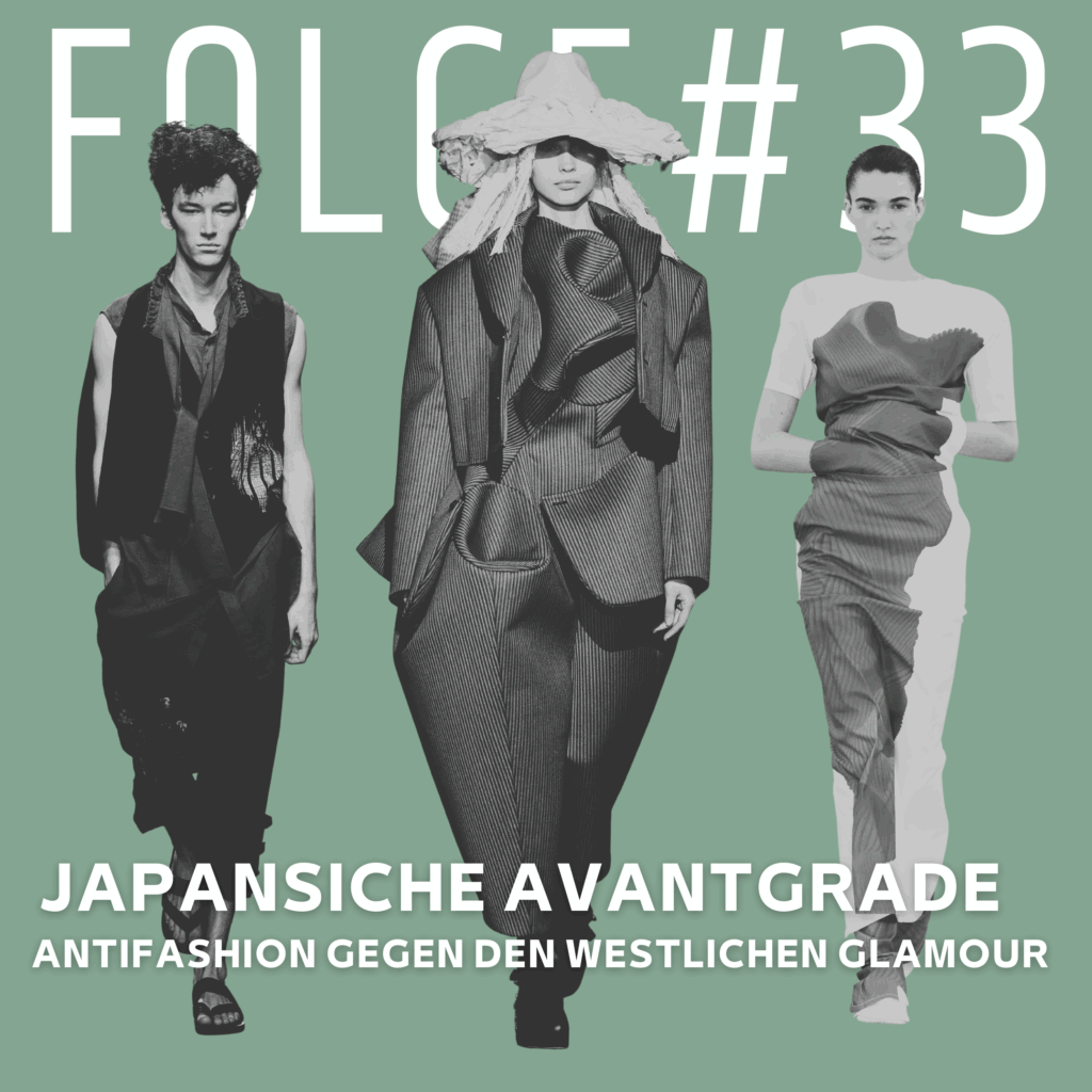 Mode der Japanischen Designer die nach Paris gekommen sind und damit erfolgreich wurden. Comme des Garcons, Yohji Yamamoto, Issey Miyake.