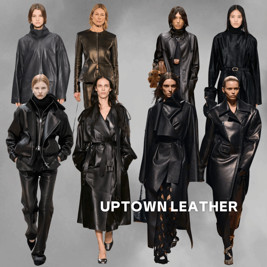 Leder Mode für den Winter 2025